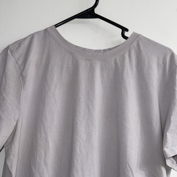 Lululemon cotton t-shirt for women size 10 in Colour: Lilac Ether - Picture 2 of 6